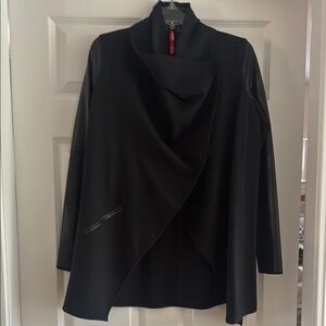 SPANX Black Asymmetrical Blazer Modern Minimalist Design